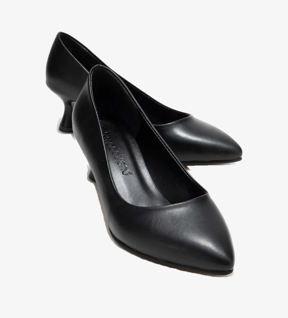 Ccway Kadın Stiletto Ayakkabı; SİYAH CİLT