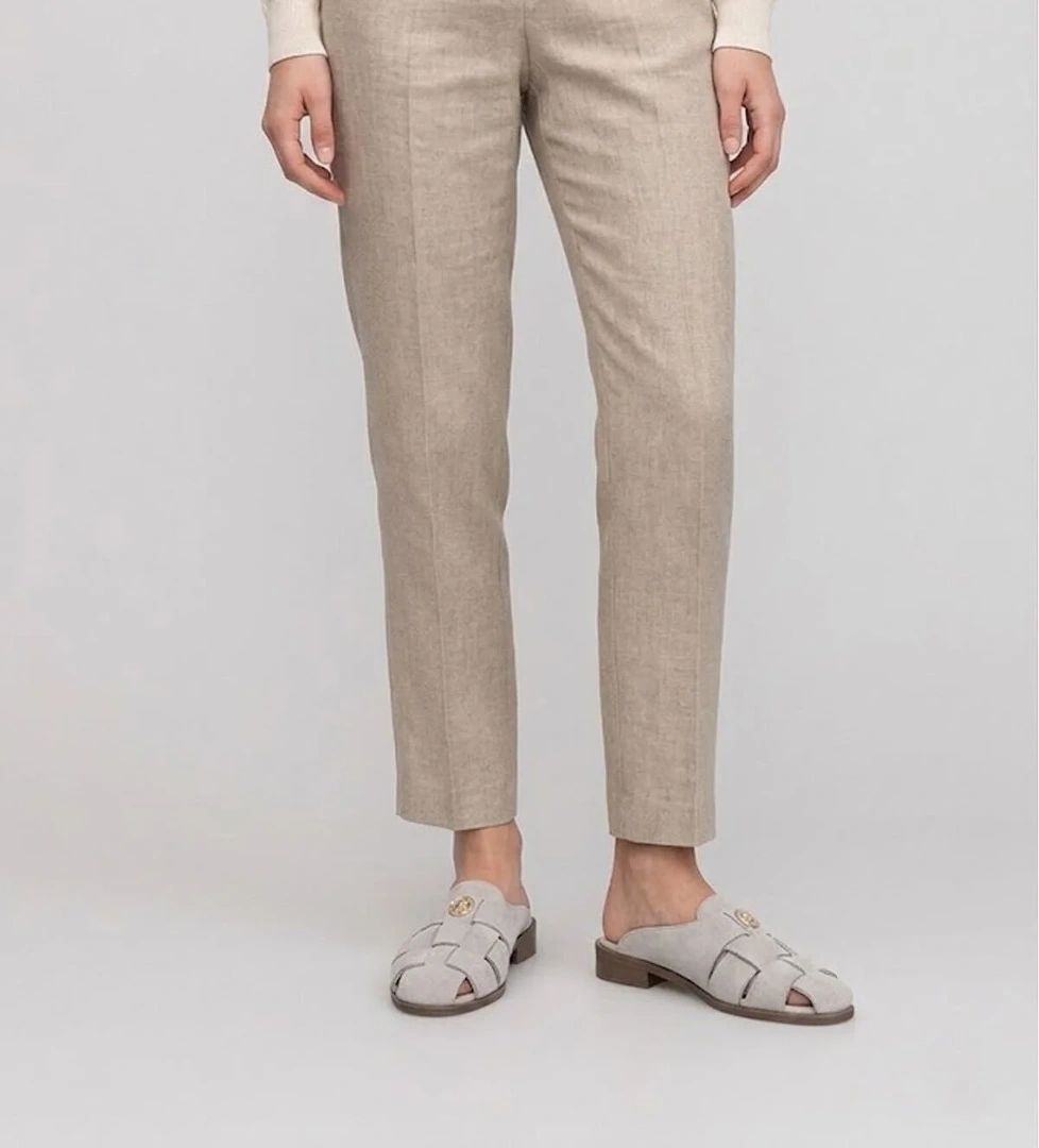 Ayakkabı Fuarı Siyah Ayakkabı Fuarı Fuari Elit ZYN4200 Kadın Hakiki Deri Düz Terlik