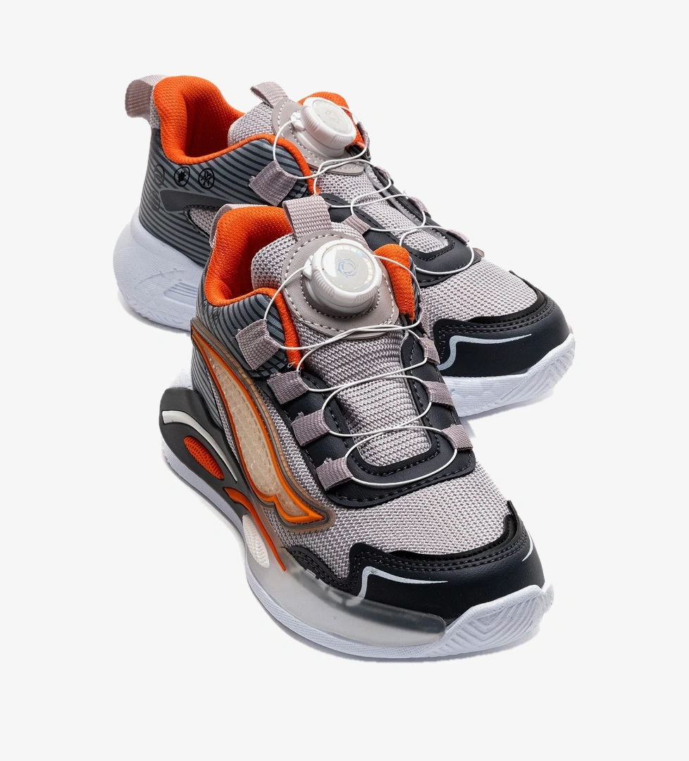 Ccway Kilitli Bağcık Anorak Çocuk Spor Ayakkabı 31-35 BUZ ORANJ