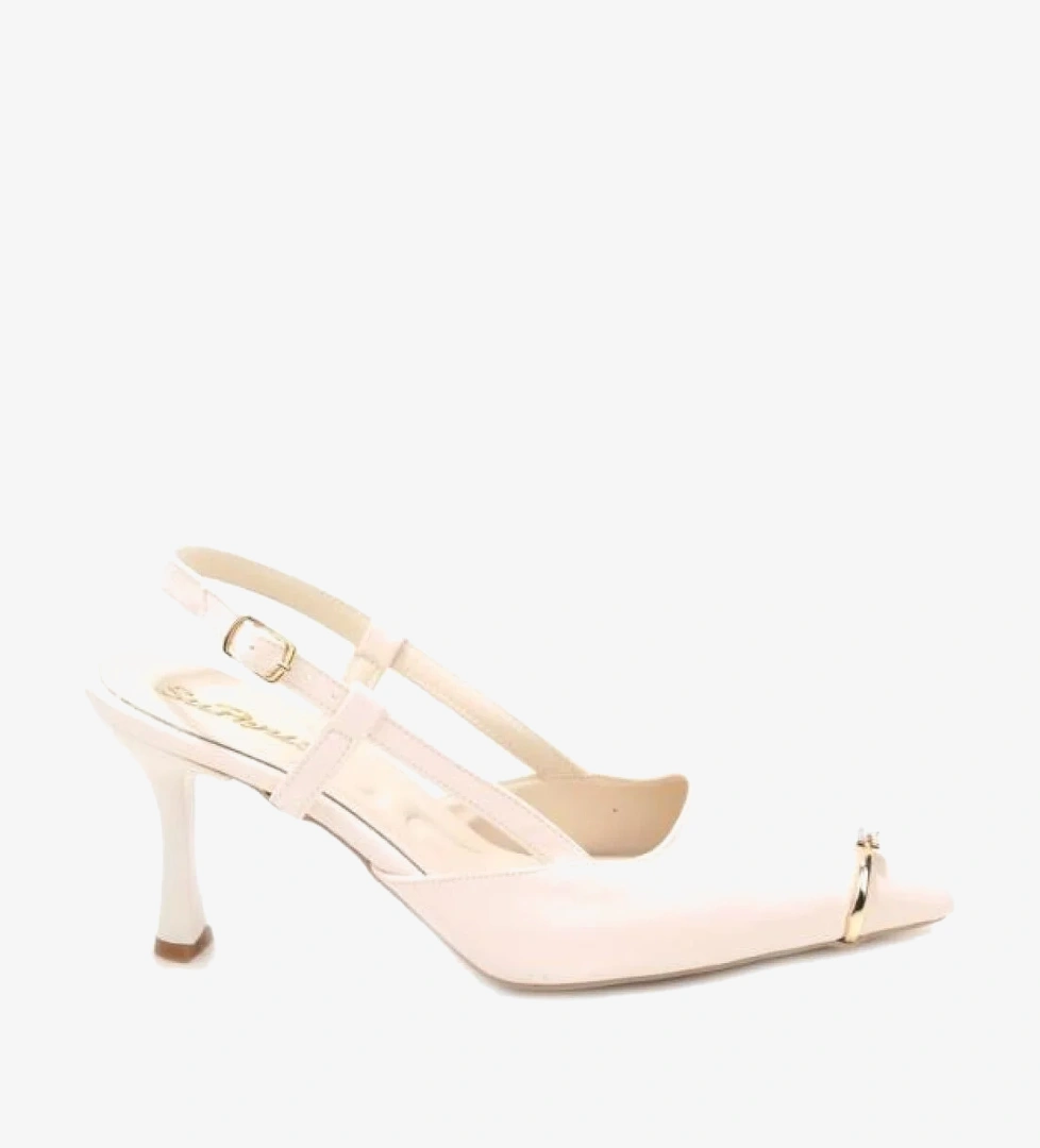 Papuçcity Sprs 03402 Arkası Açık Topuklu Stiletto Abiye Ayakkabı