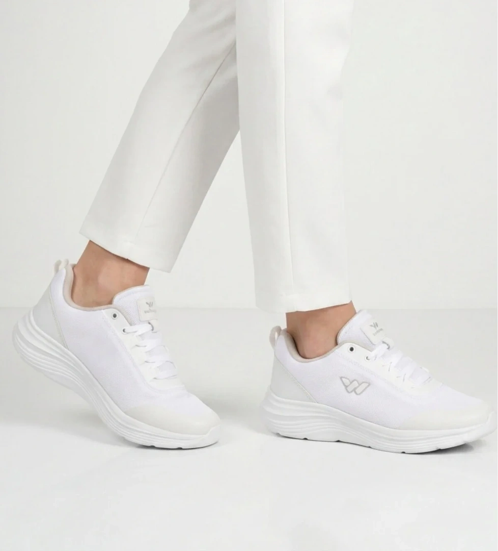 Walkway Beyaz Fileli Hafif Esnek Hava Alabilen Unisex Spor Ayakkabı Pete G