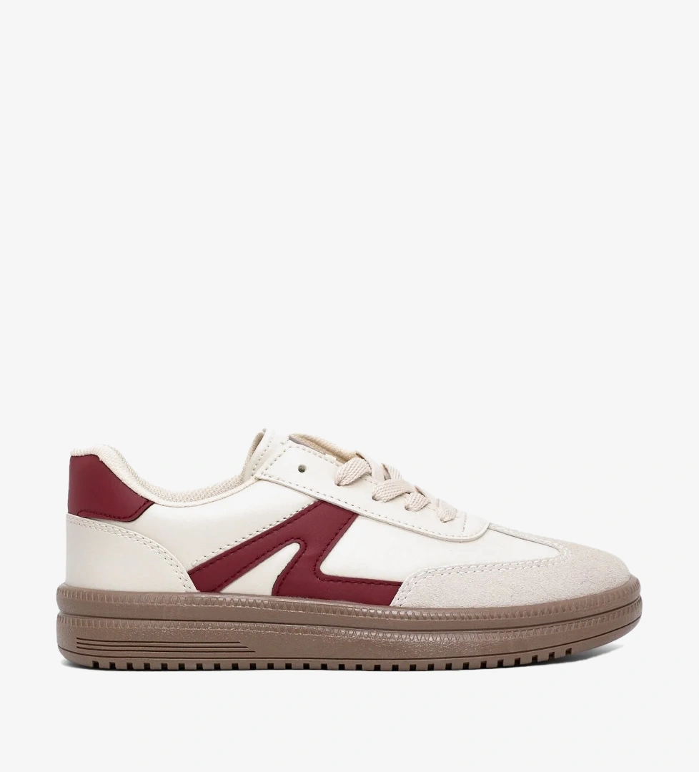 Tonny Black Beyaz Tonny Black Rahat Kalip Kadın Kauçuk Taban Bağcıklı Sneaker