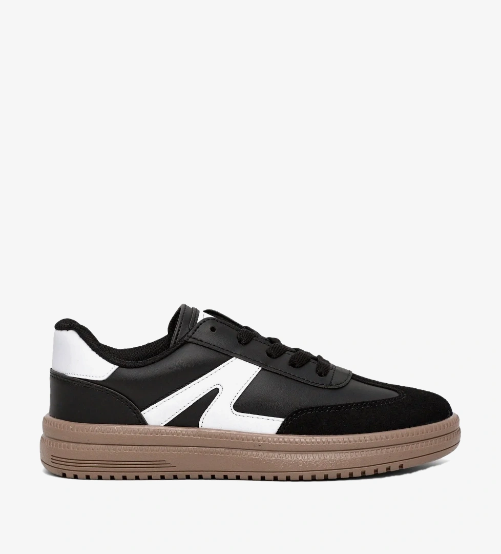 Tonny Black Beyaz Tonny Black Rahat Kalip Kadın Kauçuk Taban Bağcıklı Sneaker