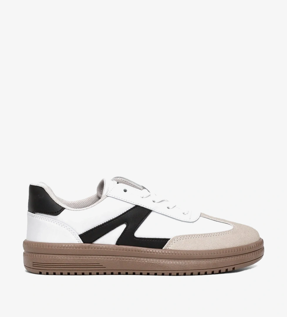 Tonny Black Beyaz Tonny Black Rahat Kalip Kadın Kauçuk Taban Bağcıklı Sneaker