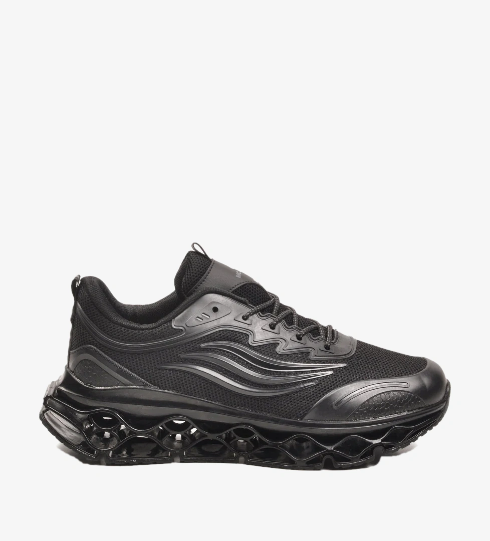 MCjAMPER Siyah Memory Foam Bağcıklı Erkek Sneaker