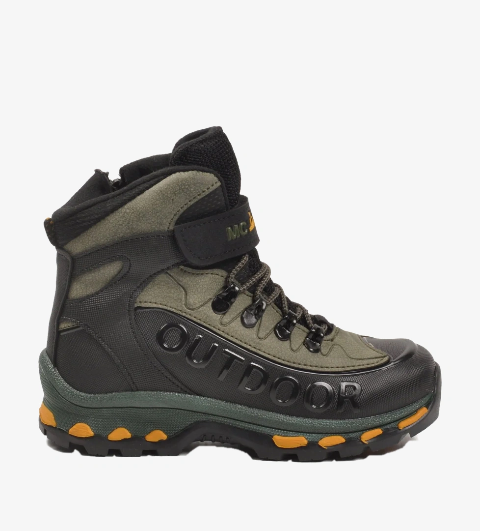 MCjAMPER Siyah Haki Polarlı Fermuarlı Erkek Çocuk Outdoor Bot