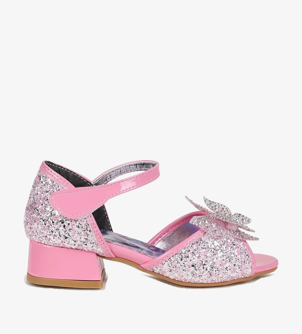 Kiko Kids Winged Unicorn Kız Çocuk Topuklu Abiye Ayakkabı Pembe