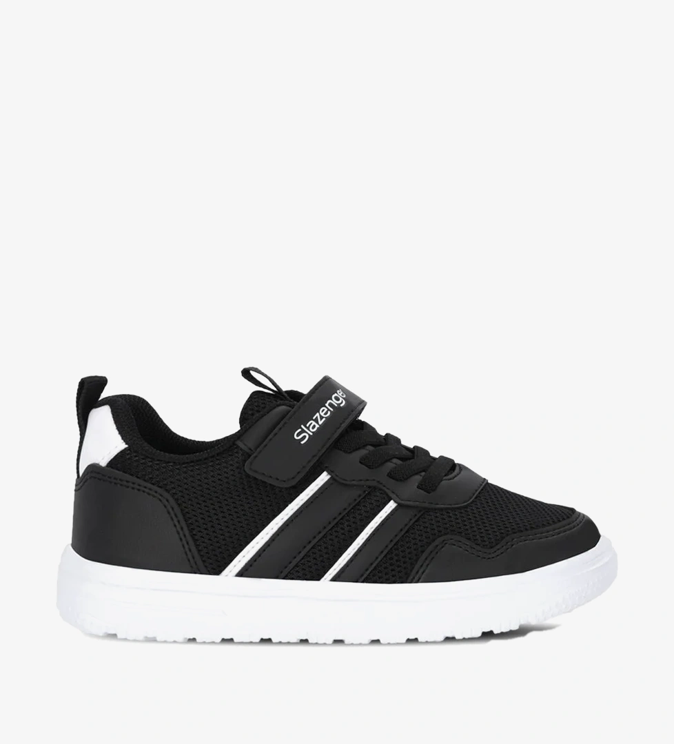 Slazenger FIORA Unisex Çocuk Cırt Cırtlı Siyah / Beyaz Günlük Spor Ayakkabısı