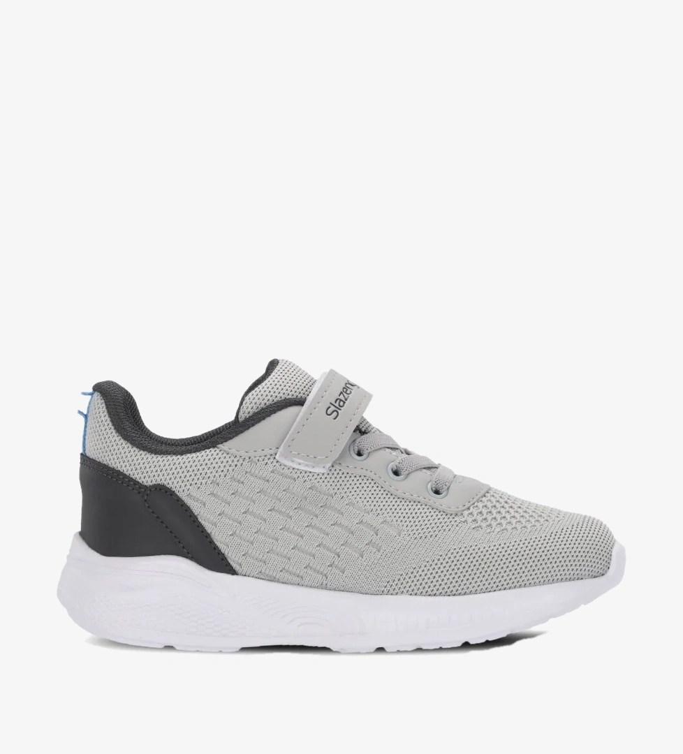 Slazenger FUNKYTOWN I Unisex Çocuk Cırt Cırtlı Gri / Koyu Gri Günlük Spor Ayakkabısı