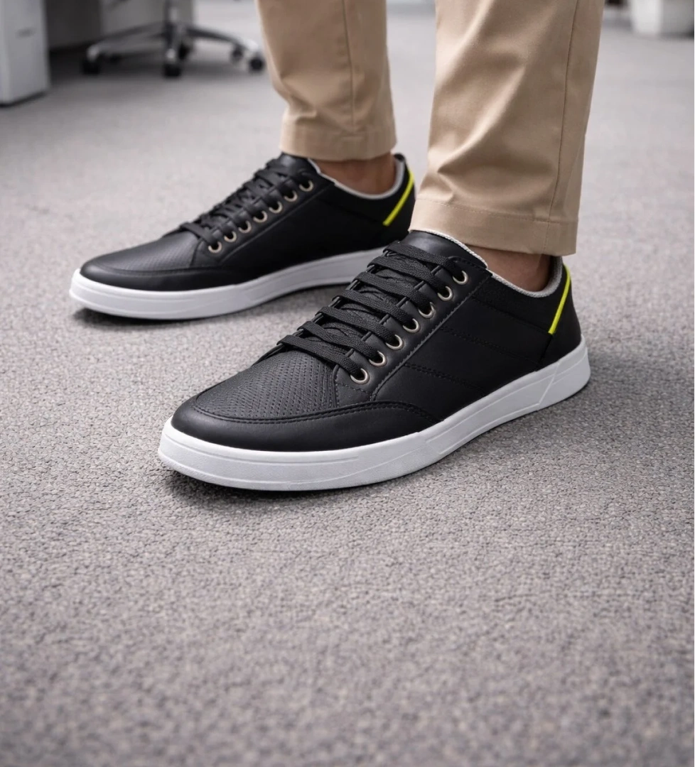 Ghattix 26Y Erkek Günlük Sneaker Ayakkabı Siyah Beyaz