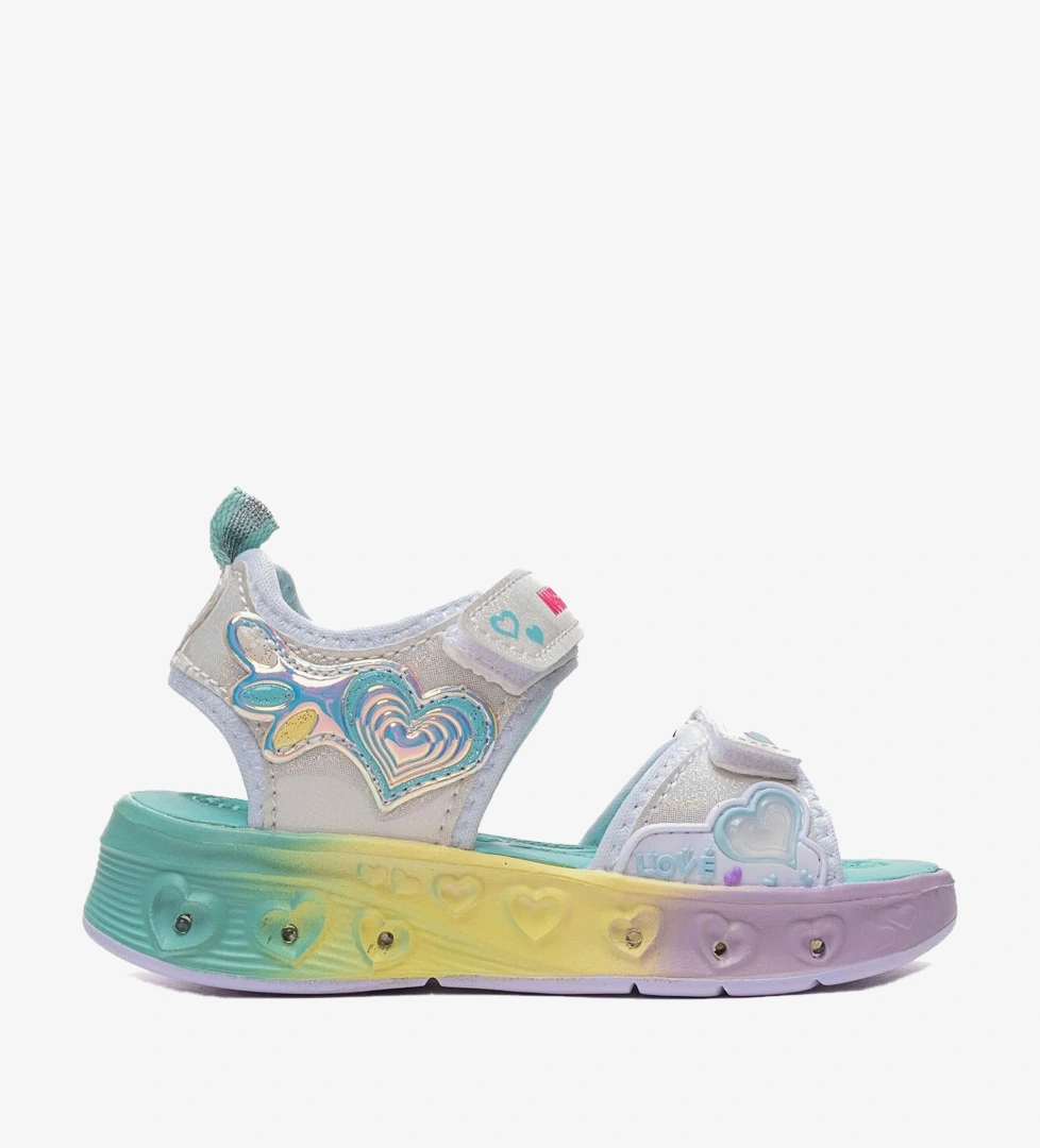 Marco Kids Marcokids Kız Çocuk Beyaz Işıklı Spor Sandalet