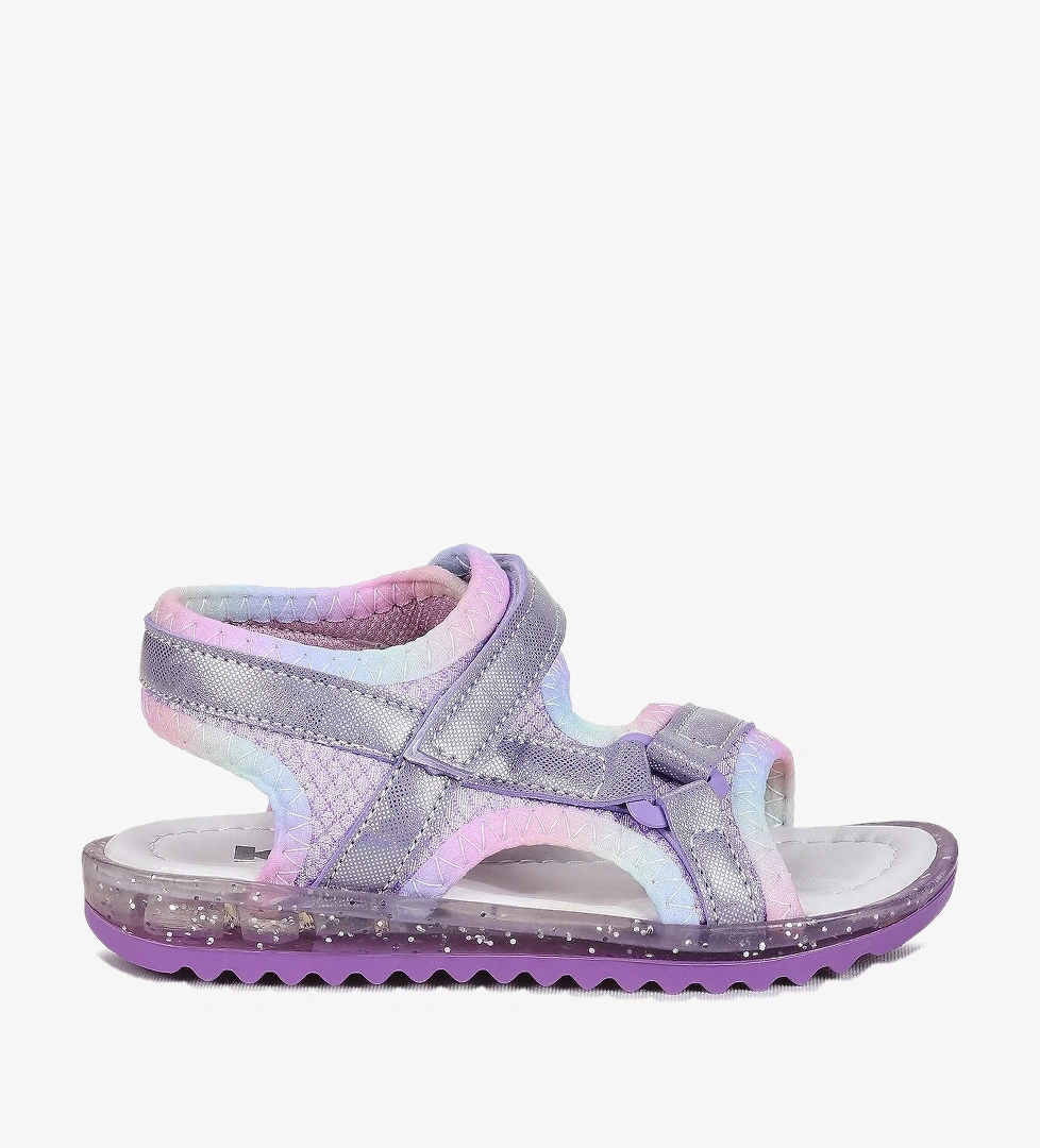 Kiko Kids Marlin Simli Cırtlı Kız Çocuk Sandalet Lila