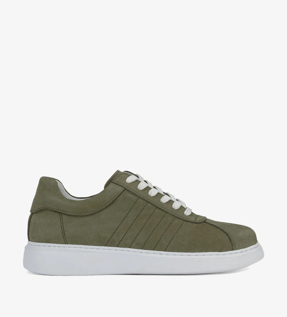 Ziya Erkek Hakiki Deri Sneaker 1611066Z2880 Haki