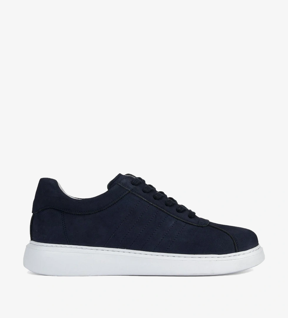 Ziya Erkek Hakiki Deri Sneaker 1611066Z2880 Lacivert