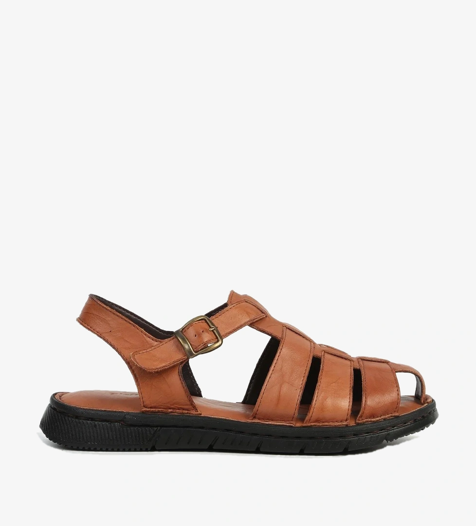Pierre Cardin Hakiki Deri Taba Erkek Sandalet PC-7462