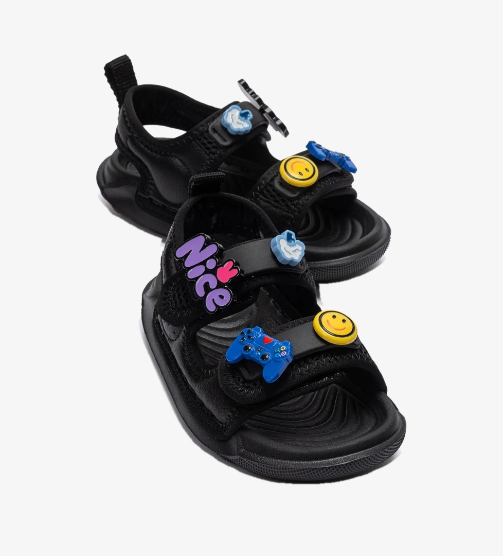 Marco Kids Marcokids Unisex Çocuk Siyah Günlük Sandalet