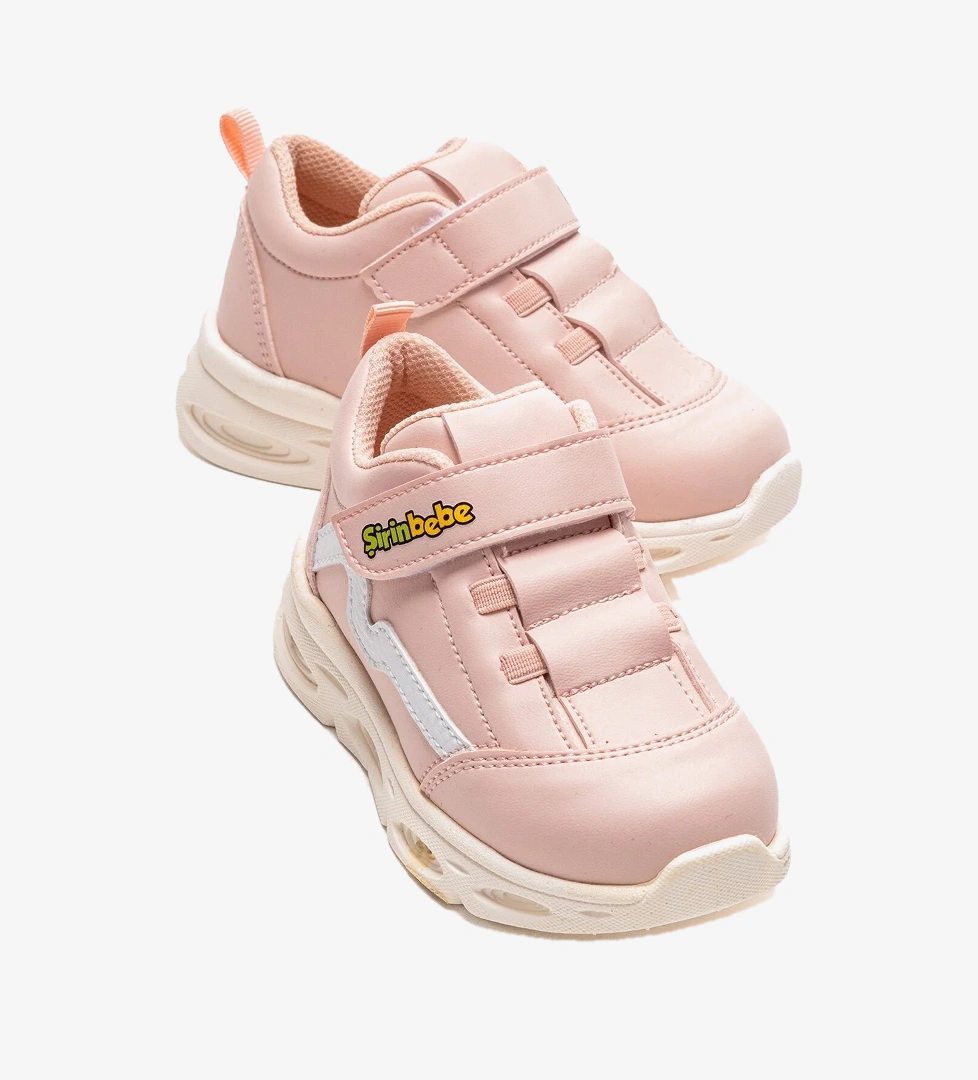 Şirin Bebe Unisex Çocuk Pembe Günlük Işıklı Spor Ayakkabı