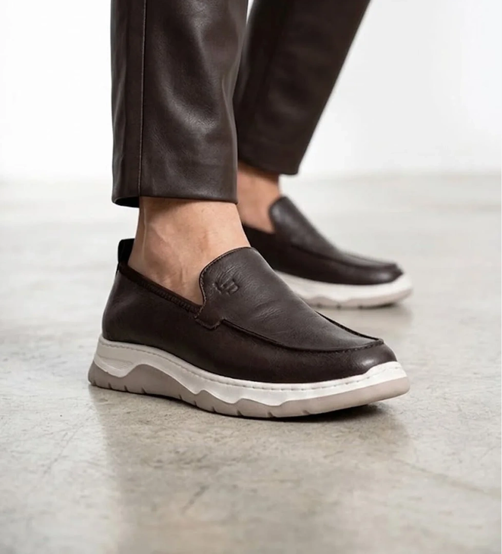 Ayakkabı Fuarı Luciano Bellini 26K-E16401 Formal Erkek Casual Ayakkabı Kahverengi