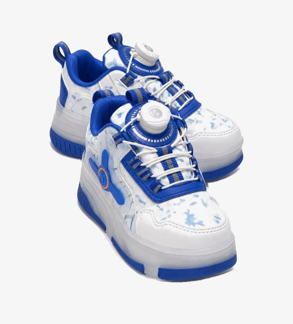 Ccway Akıllı Bağcıklı Tekerli Işıklı Anorak Çocuk Spor BEYAZ SAX