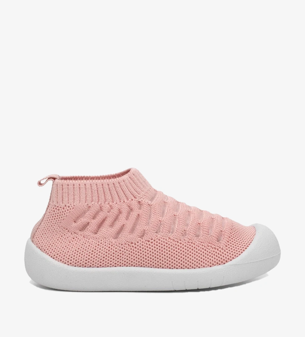 Tonny Black Çocuk Unisex Pudra Rahat Kalıp Esnek Ortopedik Taban Çocuk Ayakkabı