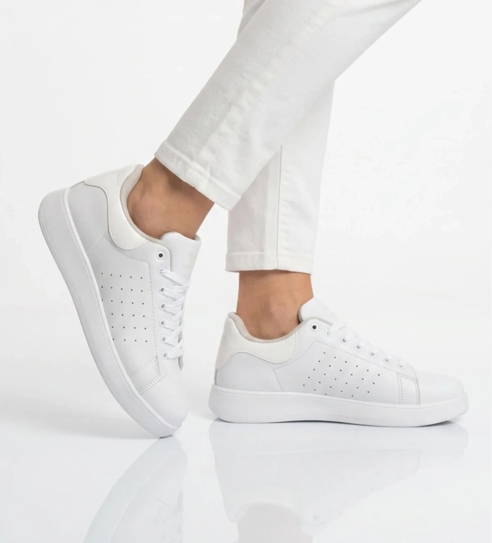 Walkway Beyaz Bağcıklı Unisex Spor Ayakkabı