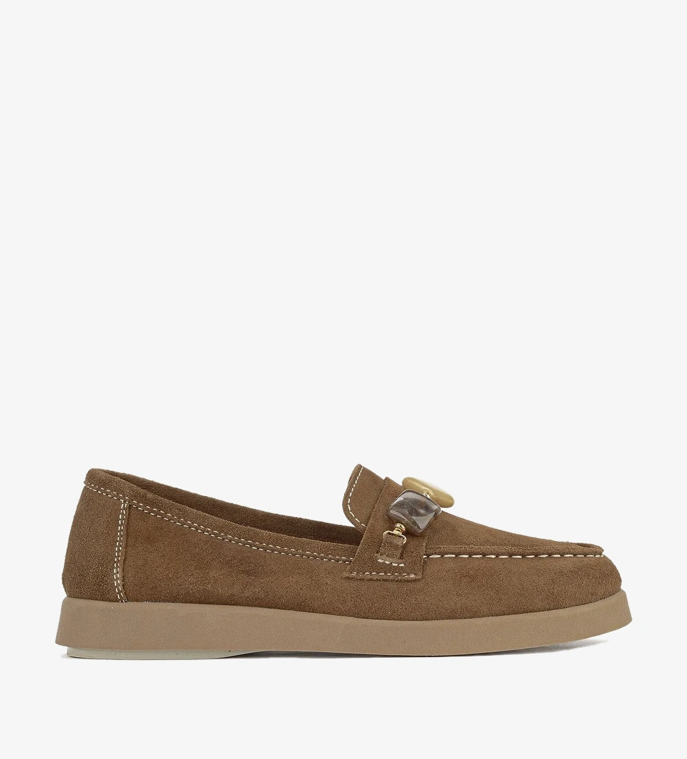 Ziya Kadın Hakiki Deri Loafer Ayakkabı 161359Z710 Caramel