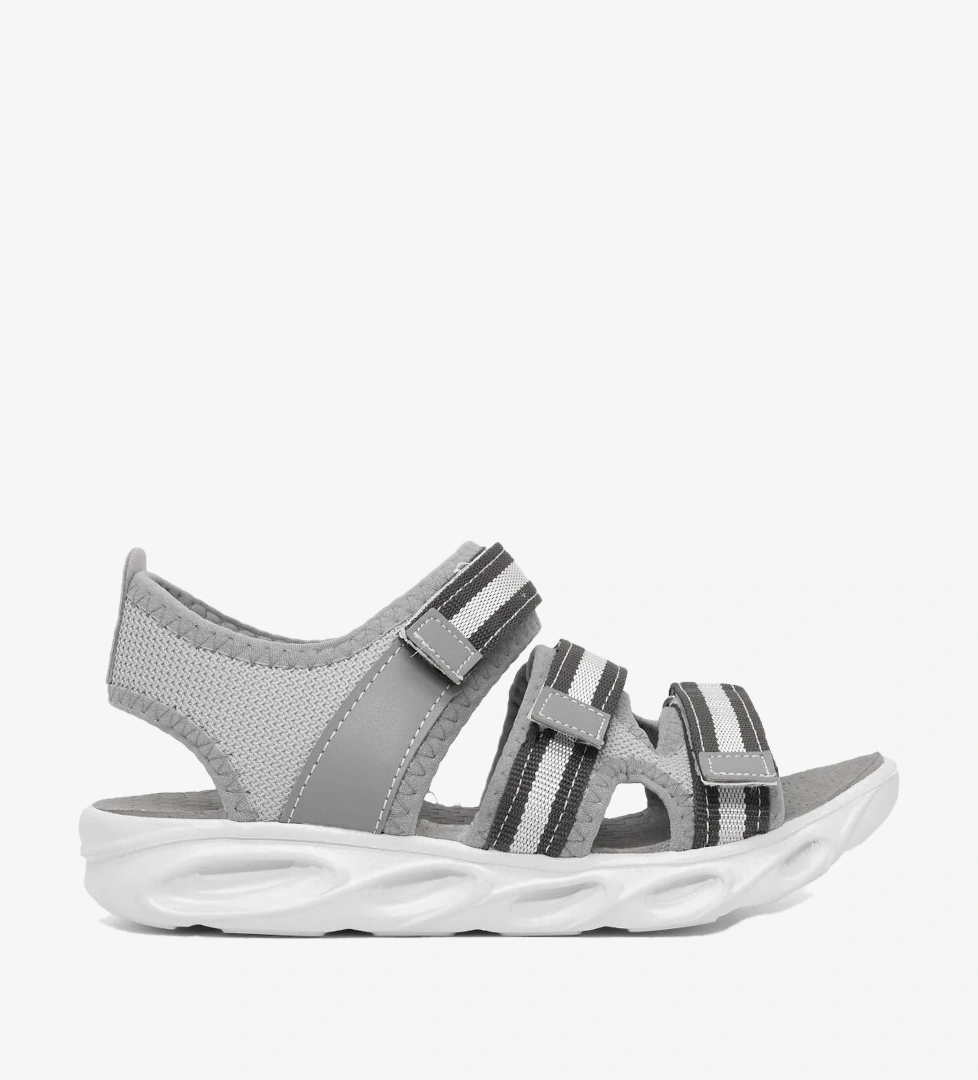 Tonny Black Çocuk Unisex Gri Çoçuk Renkli Rahat Kalıp Sandalet