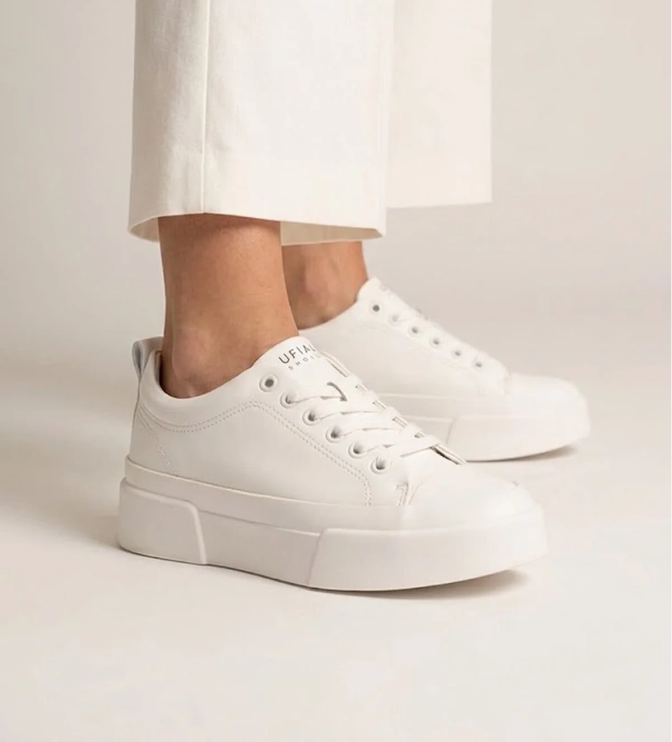 Lufian 121230087 Mia Kadın Hakiki Deri Klasik Sneaker Beyaz
