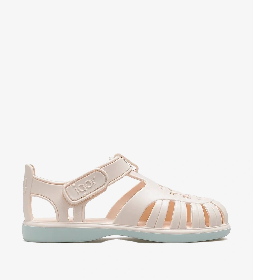 Igor Tobby Solid Bicolor Unisex Çocuk Sandalet 22y Bb355 Kemik