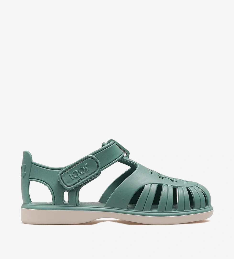 Igor Tobby Solid Bicolor Unisex Çocuk Sandalet 22y Bb355 Haki
