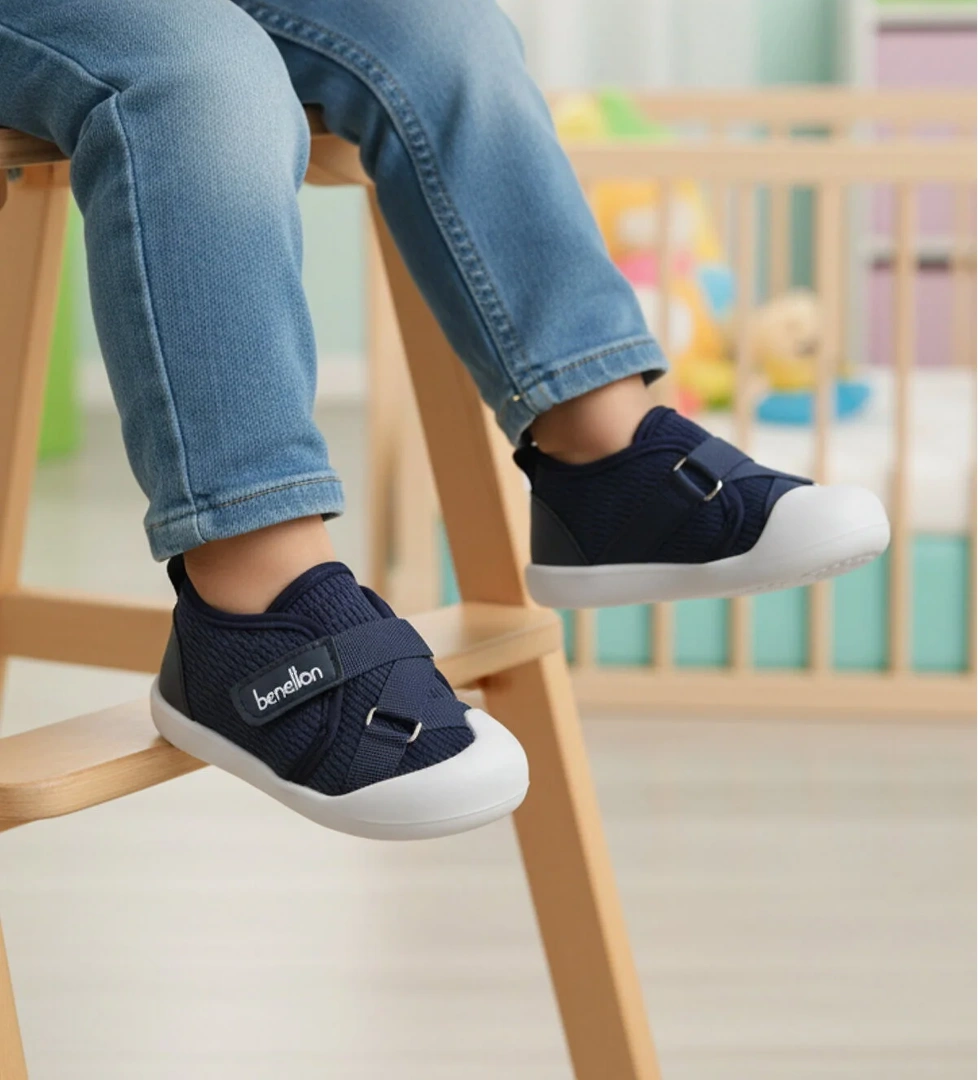 United Colors of Benetton Lacivert Cırtlı Hafif Bebek Günlük Ayakkabı BN-1254 B