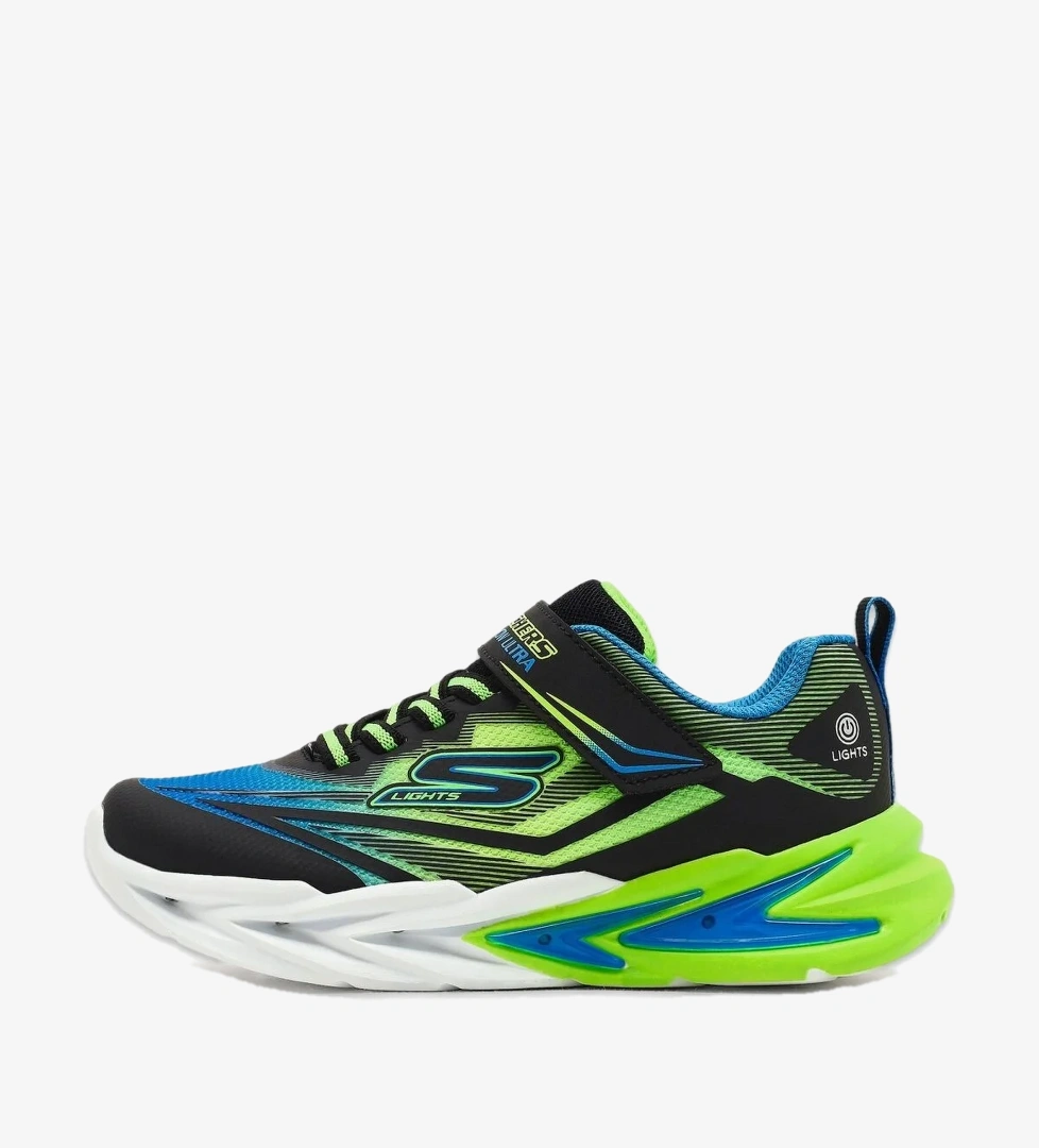 Skechers 400139L S Lights Flex-Glow Ultra Siyah Erkek Çocuk Spor Ayakkabı