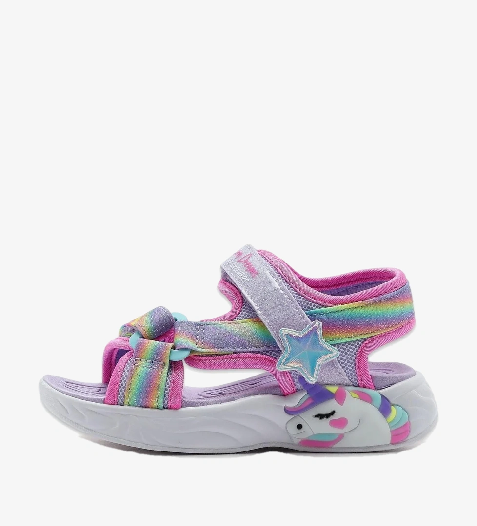 Skechers 303107L S Lights Unicorn Dreams Sandal-Dreamy Unicorns Sandal Mavi Kız Çocuk Sand
