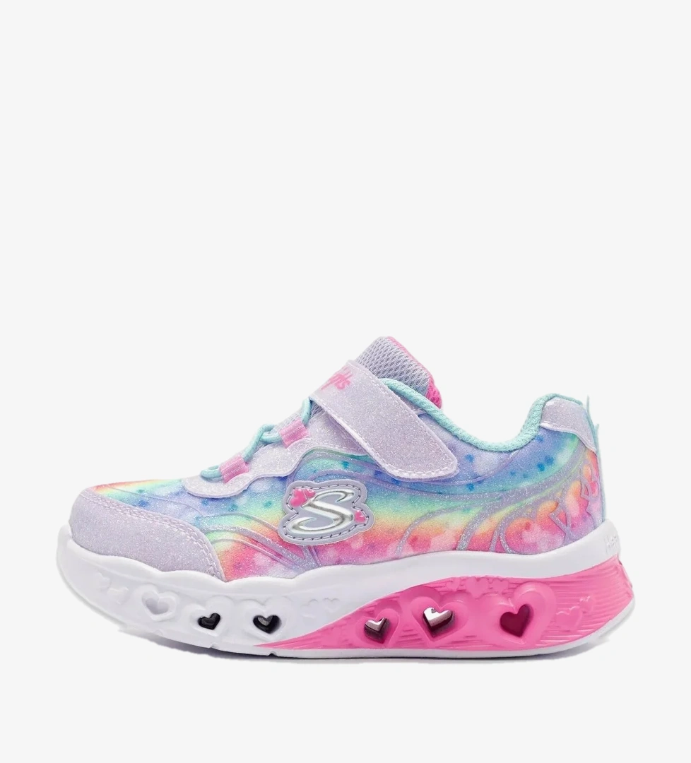 Skechers 303253 N Flutter Heart Lights Groovy Swirl Günlük Mor Kız Çocuk Spor Ayakkabı