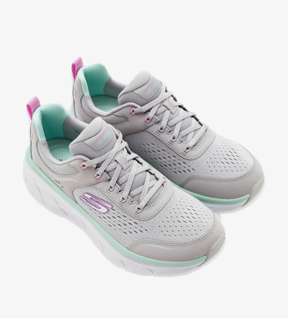 Skechers 150093Z Dlux Walker 2.0-Daisy Gri Kadın Spor Ayakkabı