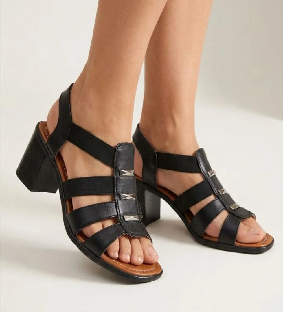 Papuçcity Mdzn 03515 Kadın Topuklu Günlük Sandalet