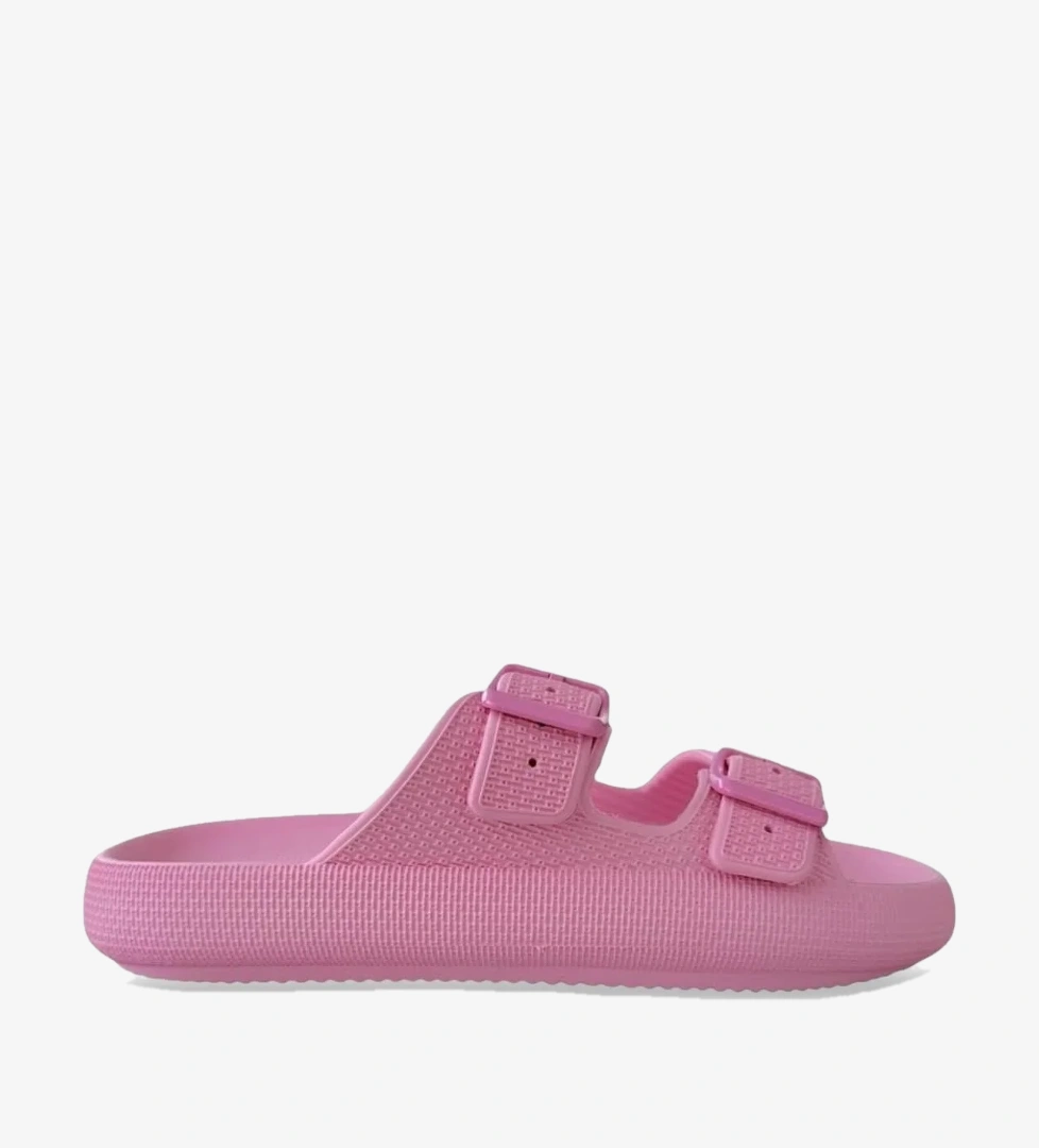 Liger Unisex Çift Tokalı Medikal Hafif Eva Terlik PEMBE