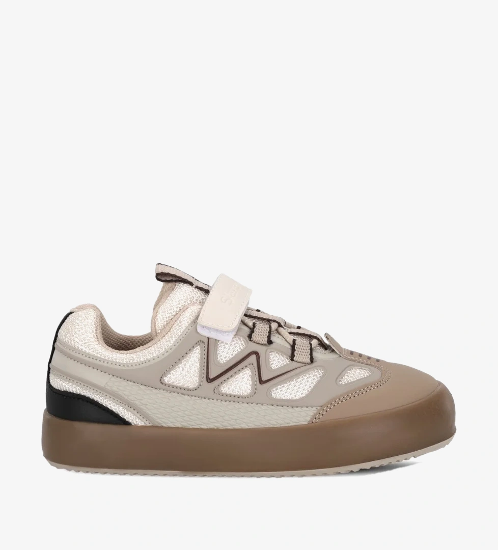 Slazenger KAJU F Unisex Çocuk Cırt Cırtlı Bej / Kahve Günlük Spor Ayakkabısı
