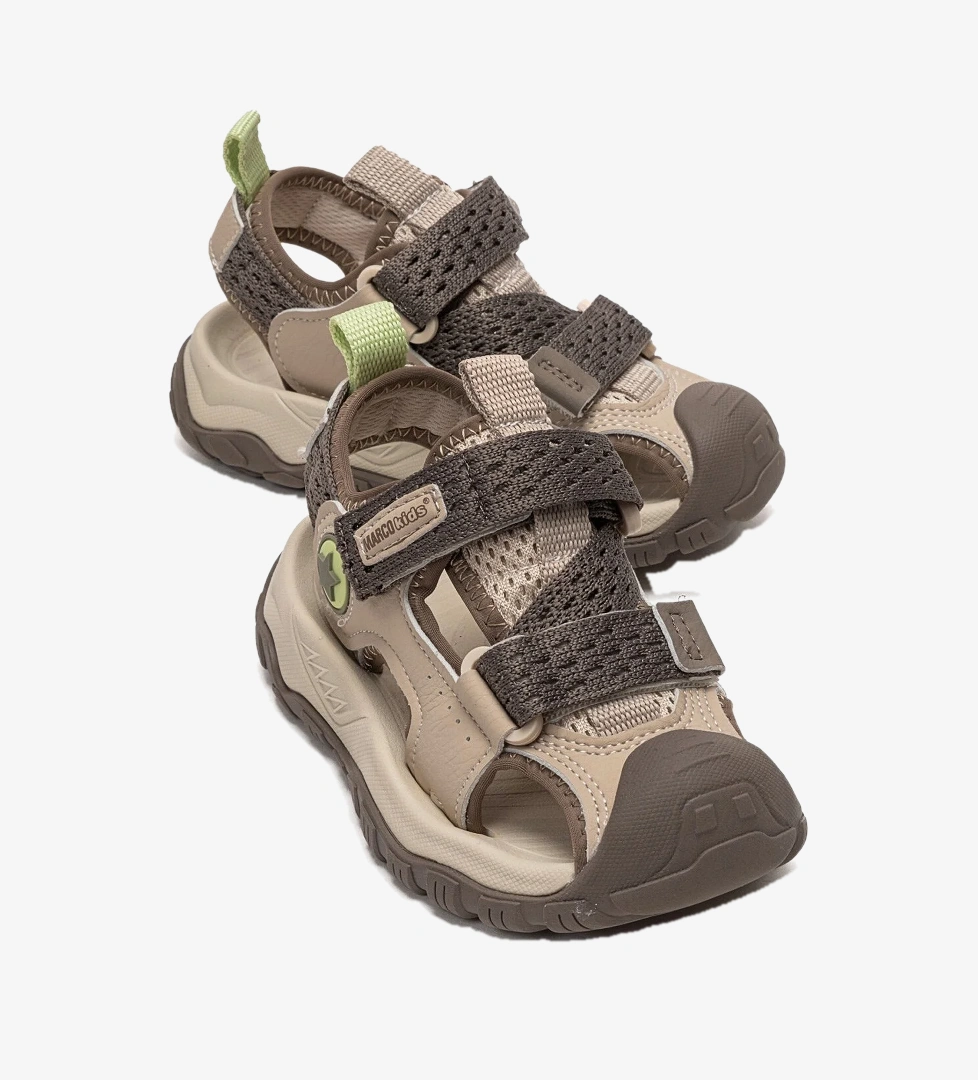 Marco Kids Marcokids Unisex Çocuk Bej Haki Günlük Sandalet