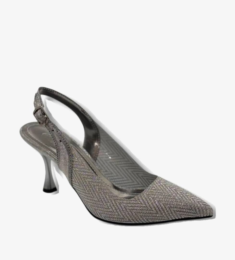 Desire Shose Desire 616-26 Siimli Saten İnce Topuk Kadın Stiletto (8cm)
