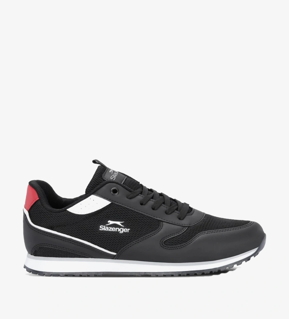 Slazenger IRONICS I Erkek Büyük Beden Siyah / Beyaz Günlük Spor Ayakkabısı