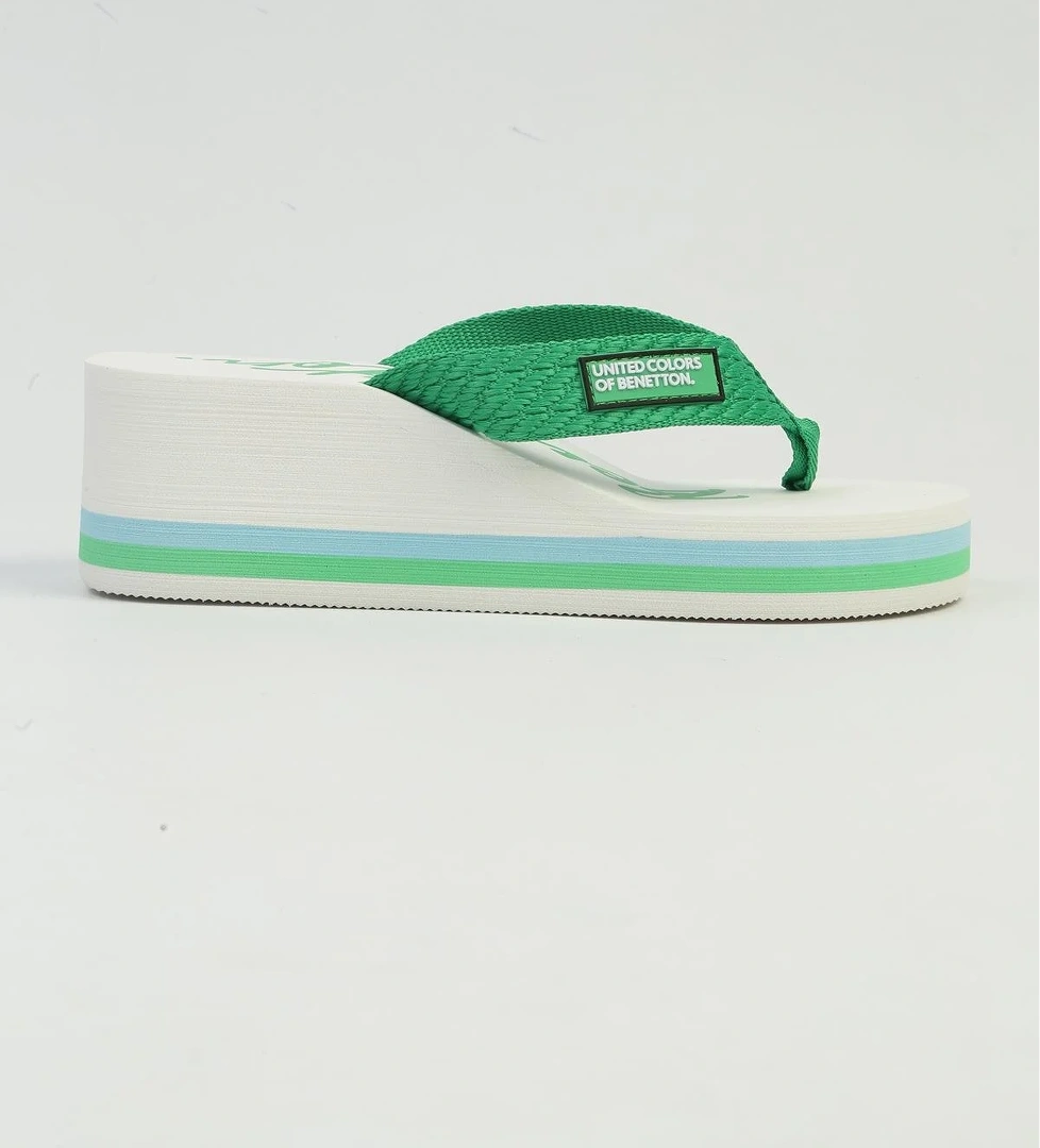 Benetton ® | İTHAL Kadın Yesil BeyazTerlik BNI-10218