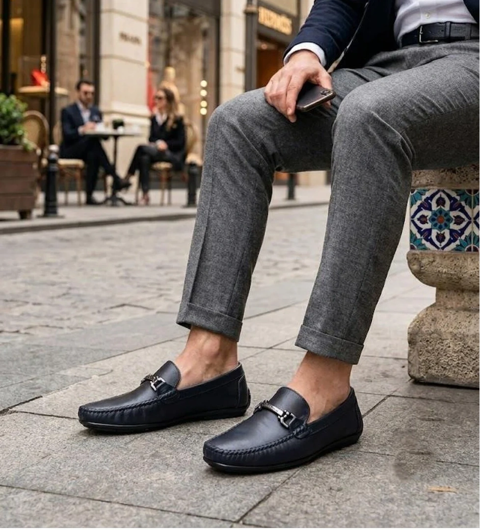 Pierre Cardin 90155 Rahat Esnek Hakiki Deri Erkek Loafer Ayakkabı