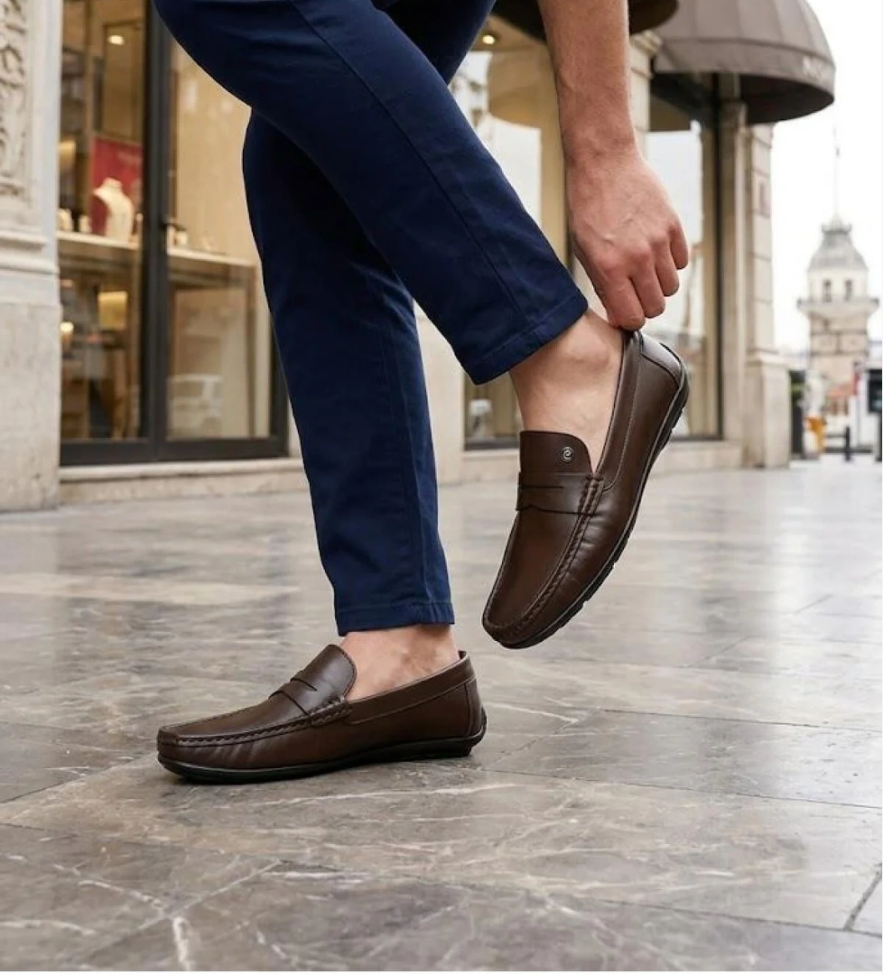 Pierre Cardin 90220 Rahat Esnek Hakiki Deri Erkek Loafer Ayakkabı