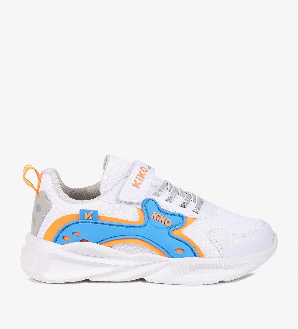 Kiko Kids Sole Günlük Cırtlı Erkek Çocuk Spor Ayakkabı Beyaz