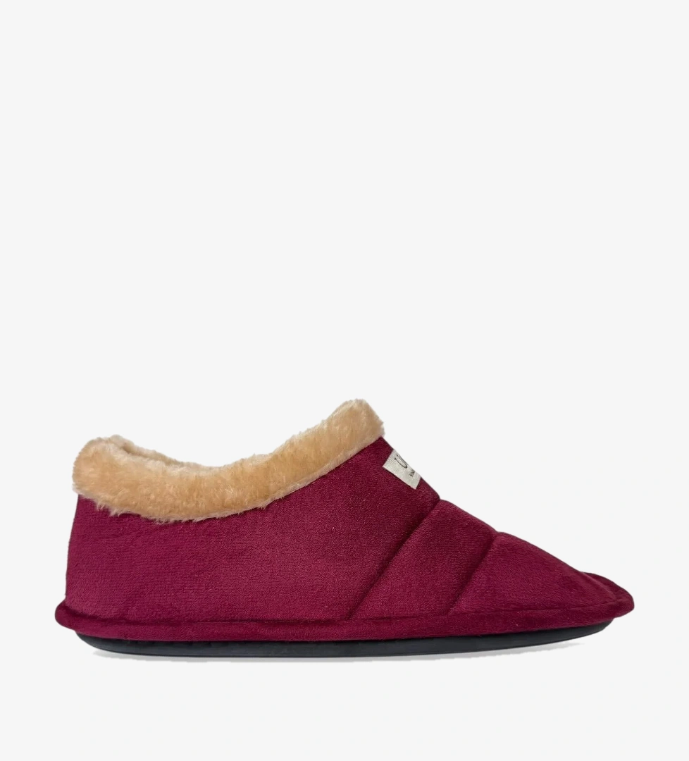 Liger Unisex İçi Yünlü Kışlık Ev Ayakkabısı Panduf BORDO