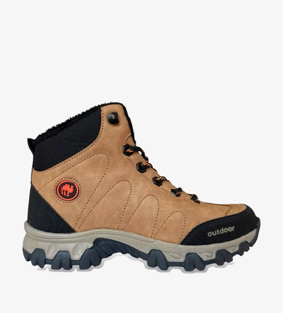 Liger Soğuk Geçirmez Unisex Uzun Outdoor Trekking Bot Ayakkabı TABA