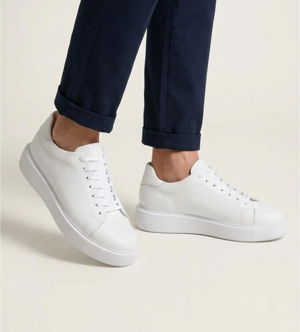 Papuçcity Babucci 110 Hakiki Deri Erkek Sneakers Spor Ayakkabı