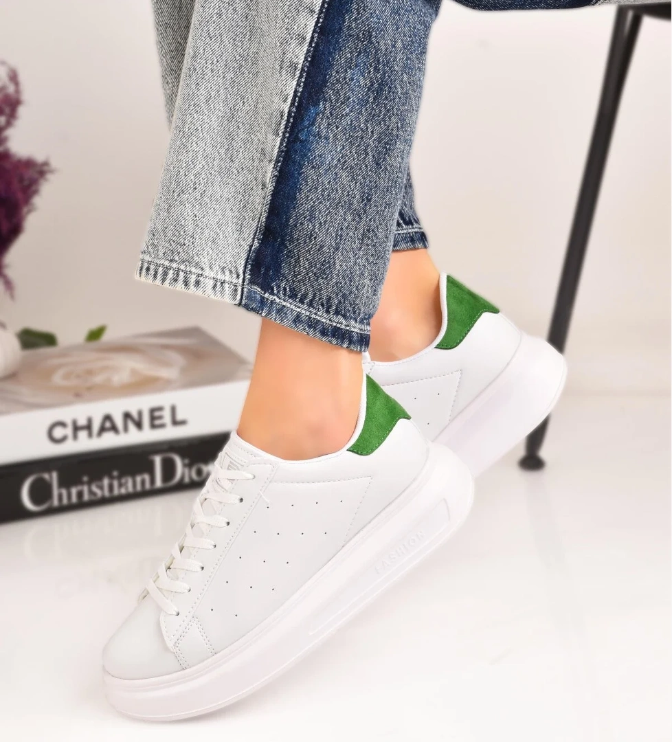 Odesa Ayakkabı Siyah Kadın Spor Sneaker Casuel Günlük Ayakkabı