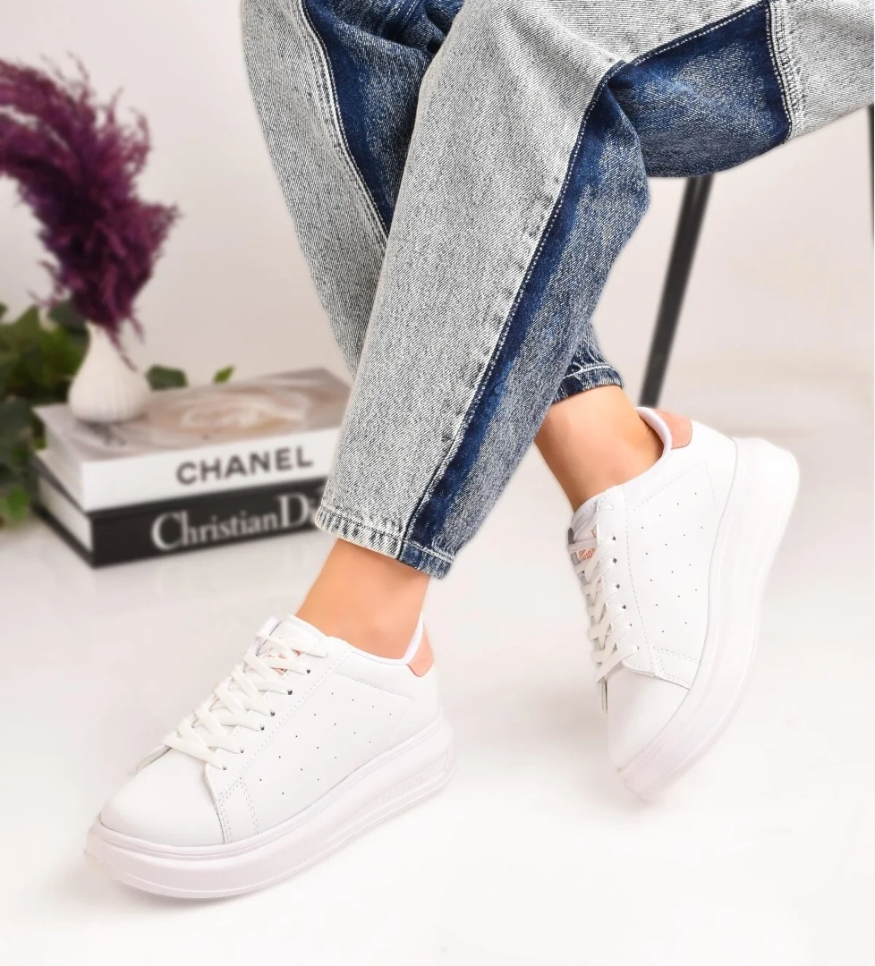 Odesa Ayakkabı Siyah Kadın Spor Sneaker Casuel Günlük Ayakkabı